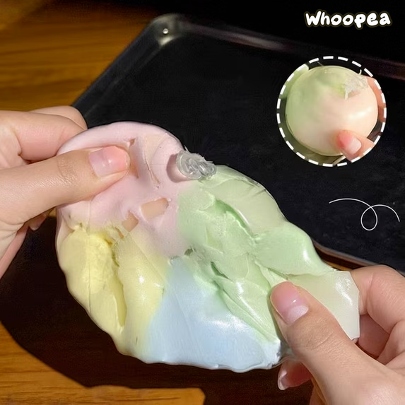 Crispy Wax Slow Rise Stress Ball Wax Cracking Squishy - Sensory Fidget Toy