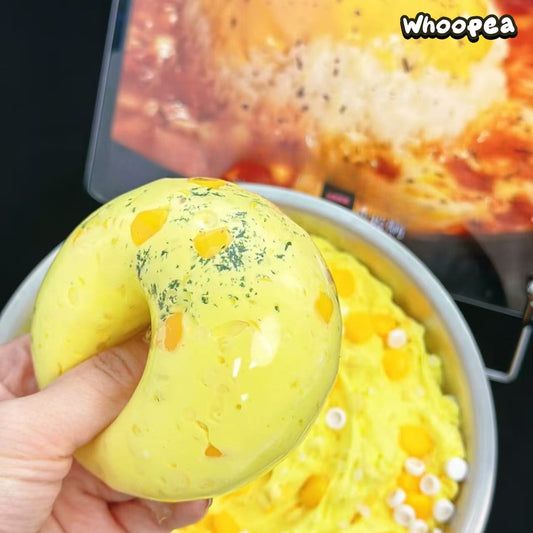 Mango Handmade Vaseline Crunchy Slow Rising Squishy Ball  - Sensory Fidget Toy