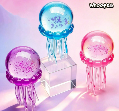 Glitter Jellyfish Slow Rising TPR Squishy - Sensory Fidget Toy