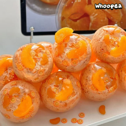 Orange Jelly Handmade Vaseline Slush Crunchy Squishy - Sensory Fidget Toy