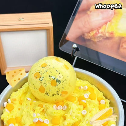 Mango Handmade Vaseline Crunchy Slow Rising Squishy Ball  - Sensory Fidget Toy