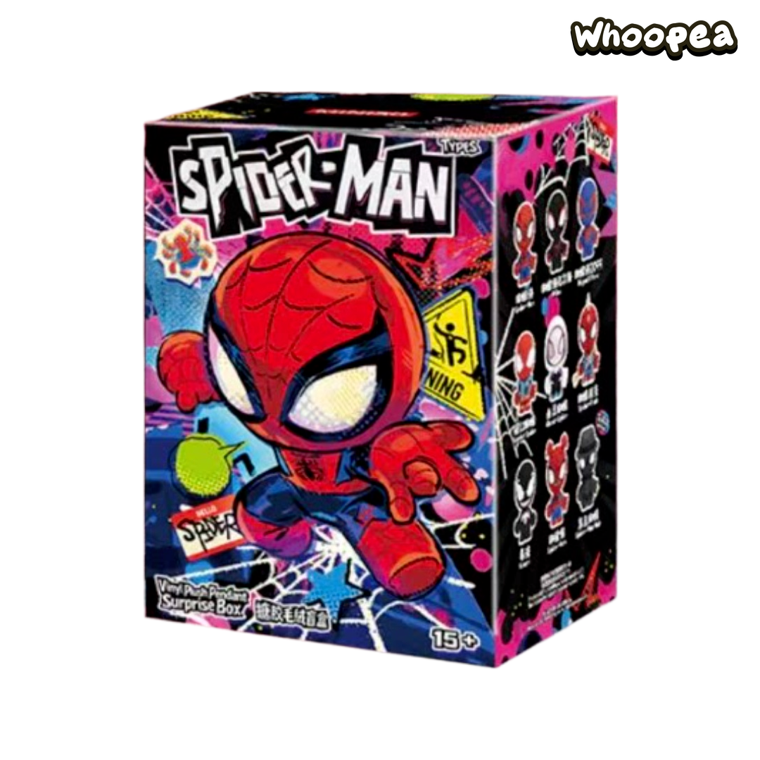 Marvel Spide Man Spider Sense Series Vinyl Face Plush Pendant Blind Box