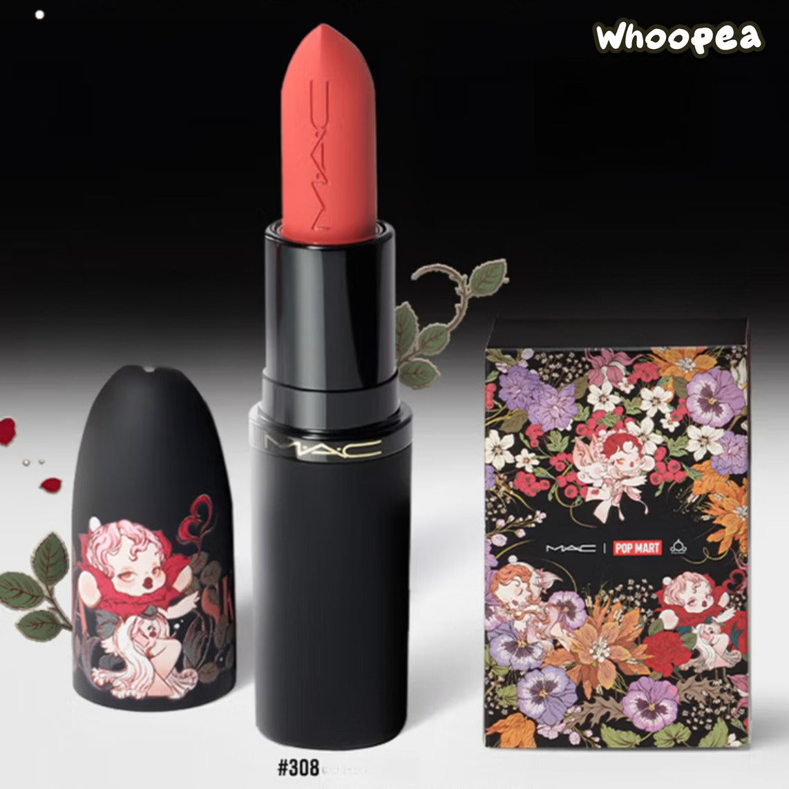 POPMART Skullpanda x MAC Valentine's Day Lipstick Set, Valentine's Day Exclusive
