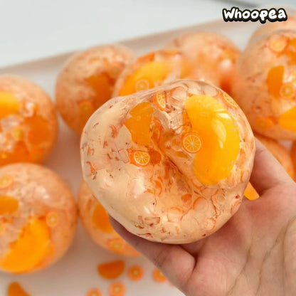 Orange Jelly Handmade Vaseline Slush Crunchy Squishy - Sensory Fidget Toy