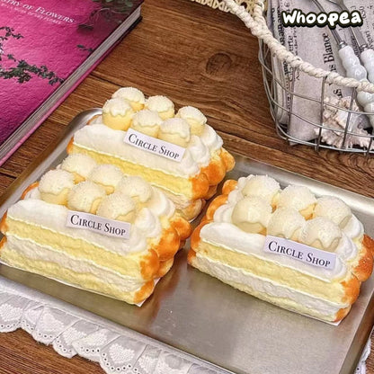 Realistic Cake Soft Taba Squishy Collection- Sensory Fidget Toy