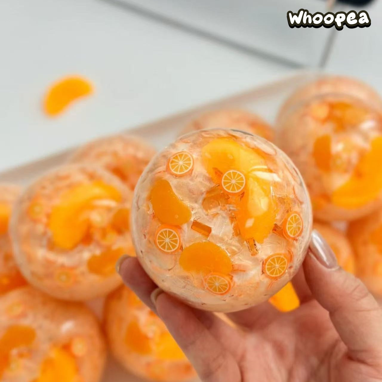 Orange Jelly Handmade Vaseline Slush Crunchy Squishy - Sensory Fidget Toy