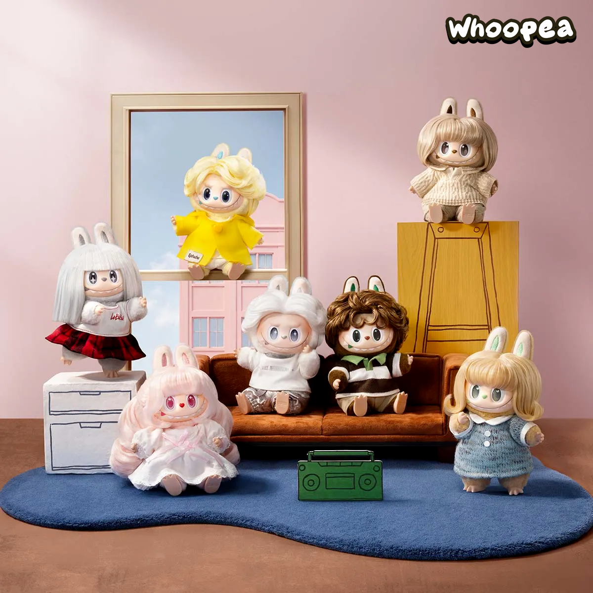 POP MART The Monsters Labubu Hair Salon Series Vinyl Plush Pendant Blind Box
