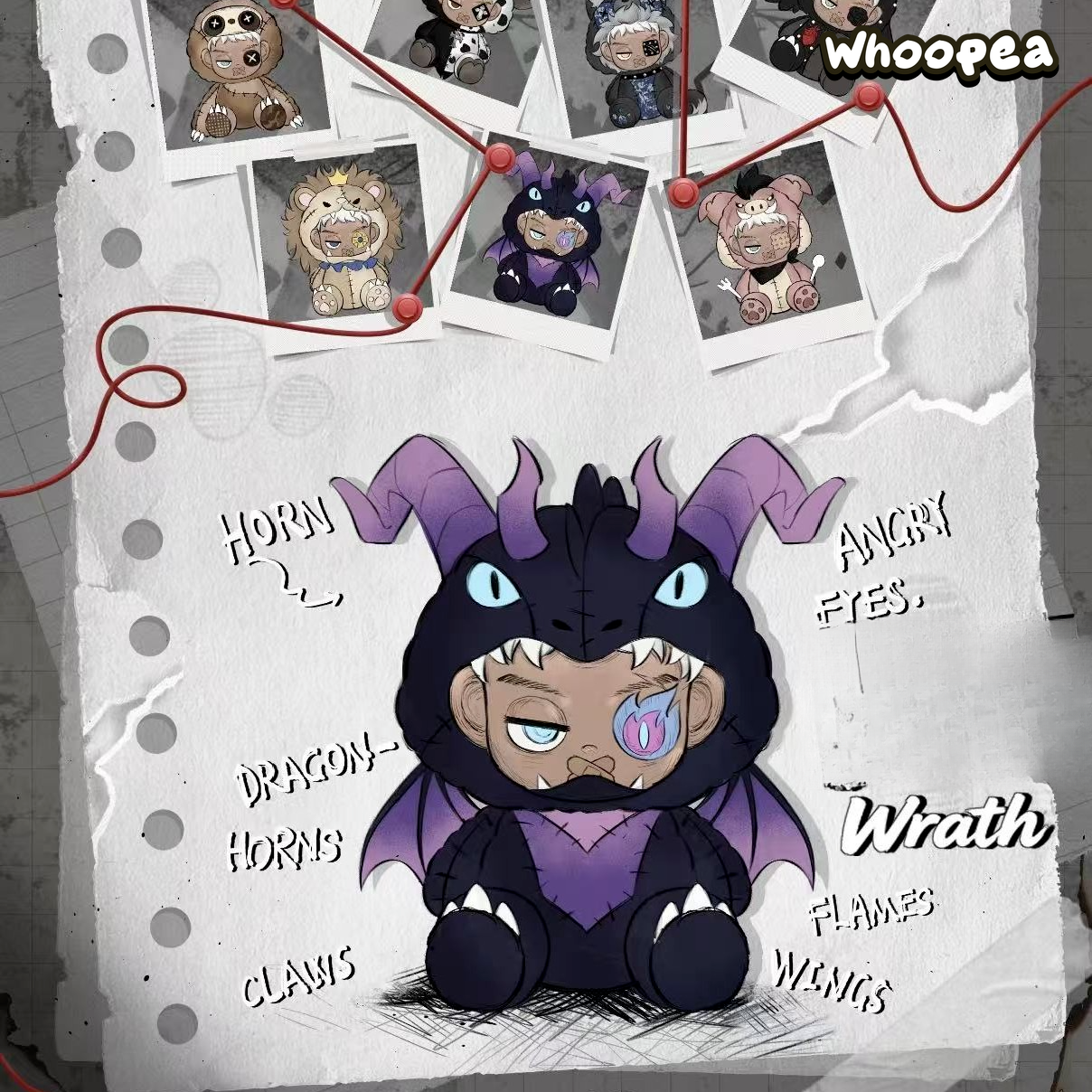 ASHNOXX  Ash: The Seven Divine Melodies Series Plush Blind Box