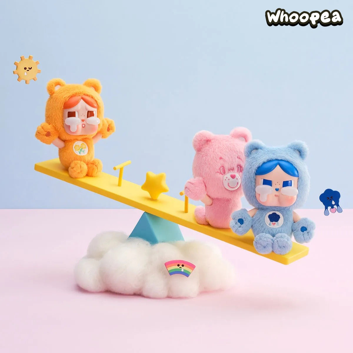POP MART CRYBABY × Care Bears Series Vinyl Plush Pendant Blind Box (PRE-ORDER)