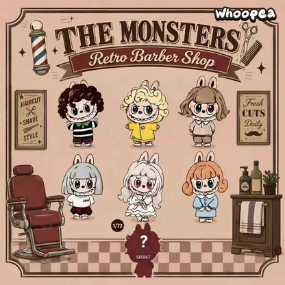 POP MART The Monsters LABUBU Retro Barber Shop Series Vinyl Plush Pendant (PRE-ORDER)