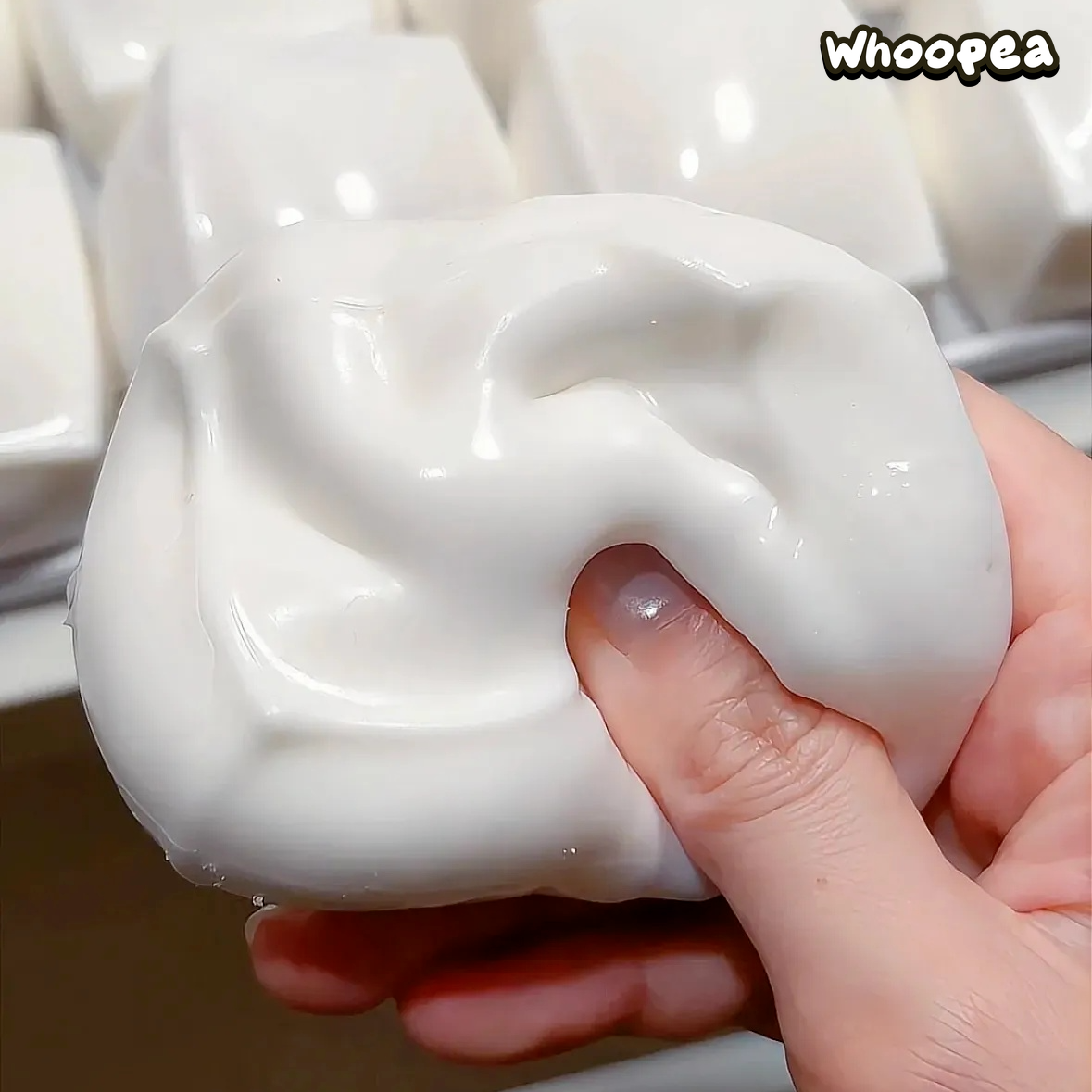 Milky Tofu Crunchy Crispy Squishy- Sensory Fidget Toy