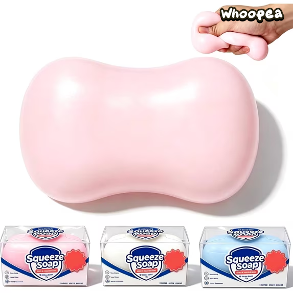 Crunchy Soap Squishy Asmr Bead Filled, Slow Rebound - Sensory Fidget Toy