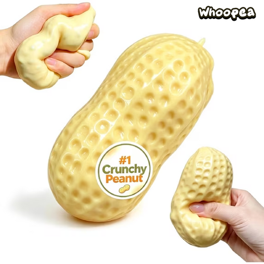 Crunchy Peanut & Pudding Squishy Asmr Bead Filled, Slow Rebound - Sensory Fidget Toy
