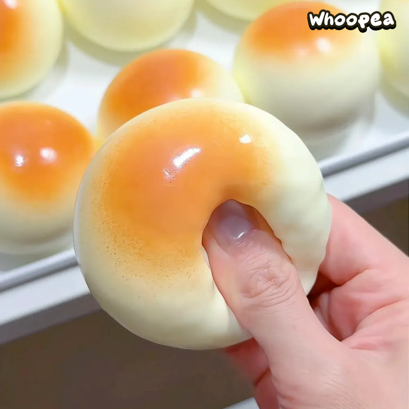 Milk Bun Crunchy Slow Rising Squishy- Sensory Fidget Toy