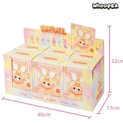 Samuel Magic Colorful Rabbit Series Plush Dolls, Blind Box