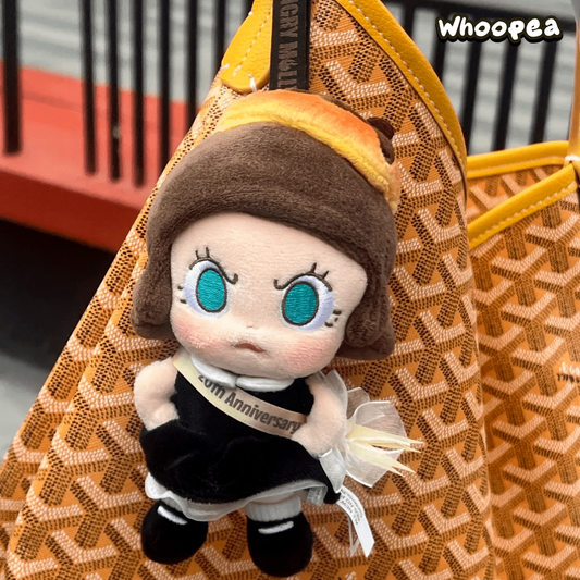 POP MART Angry Molly 20th Anniversary K Party Edition Plush Toy Hanging Card