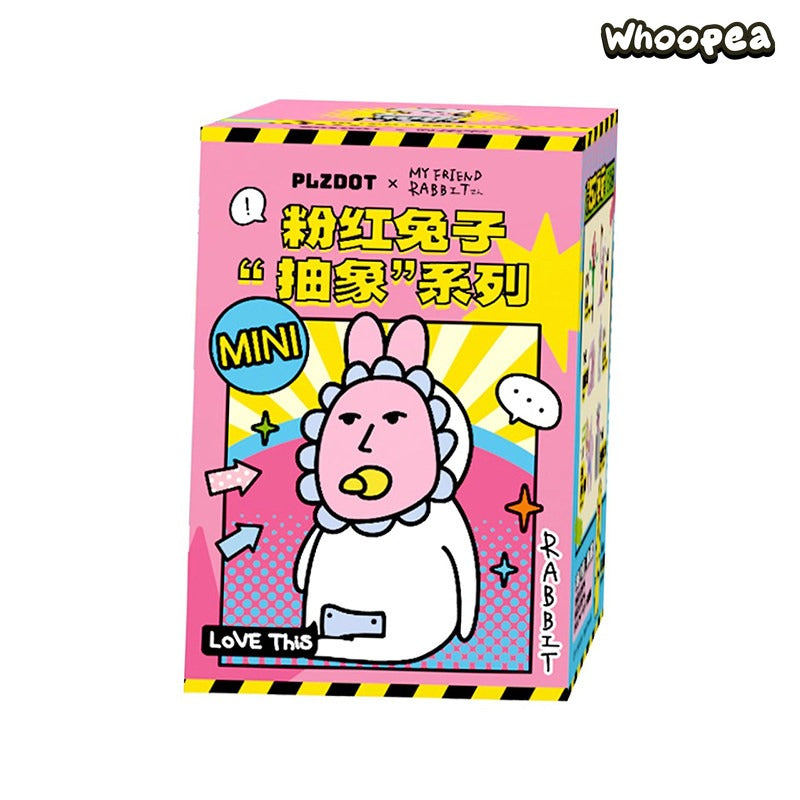 My Friend Pink Rabbit Abstract Series Mini Figure Blind Box – WHOOPEA