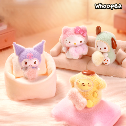 SANRI0 Fuzzy Rainbow Babies Series Mini Beans Blind Box