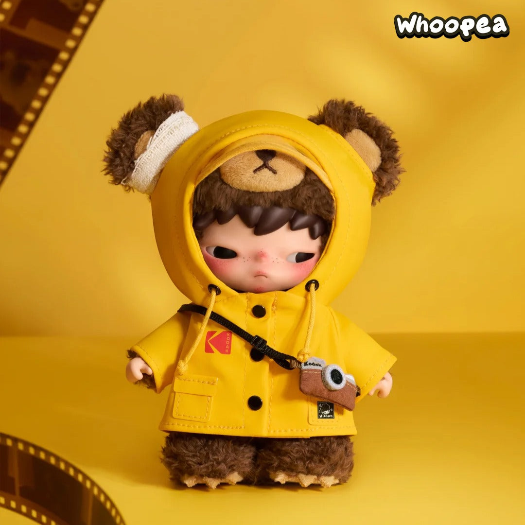 POP MART Hirono × Kodak Little Bear Vinyl Plush Pendant, Korea Exclusive (PRE-ORDER)