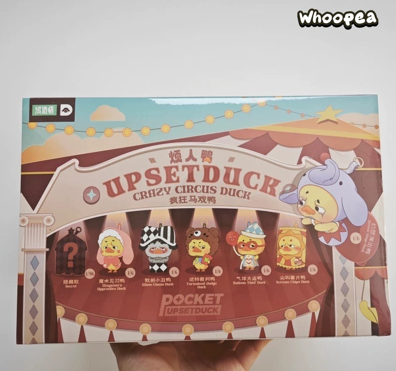 POCKET UPSETDUCK V4 Crazy Circus Duck Series Plush Dolls, Blind Box