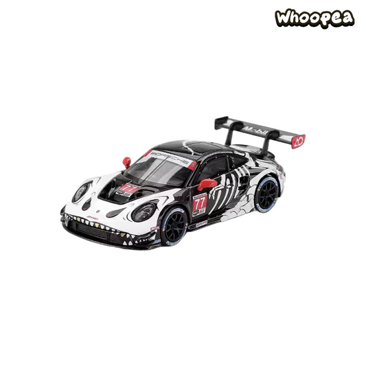 MINI GT #1143 Porsche 911 GT3 R #77 AO Racing "Oreo" 2024 Le Mans 1/64 Diecast