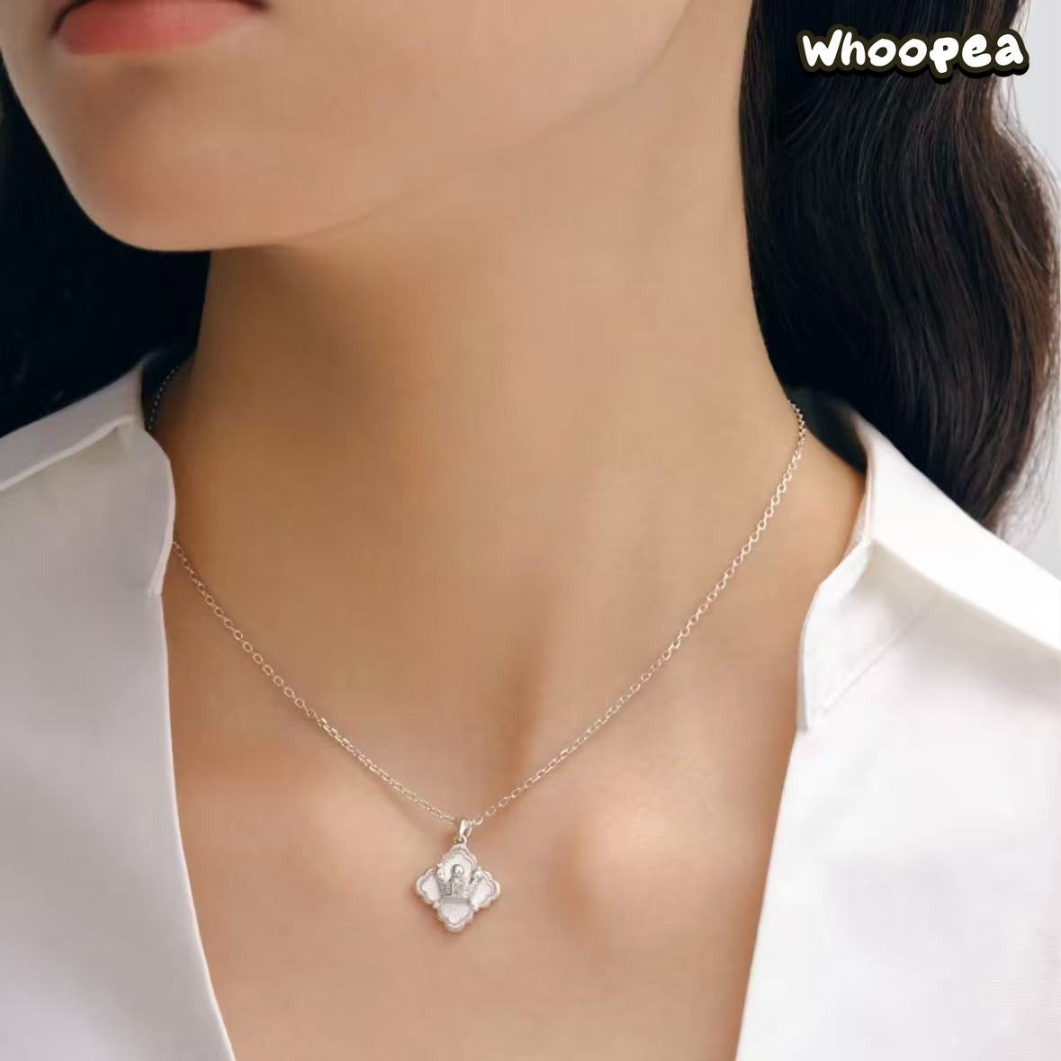POPOP Jewelry ROYAL MOLLY Lace Series Classic Crown Necklace