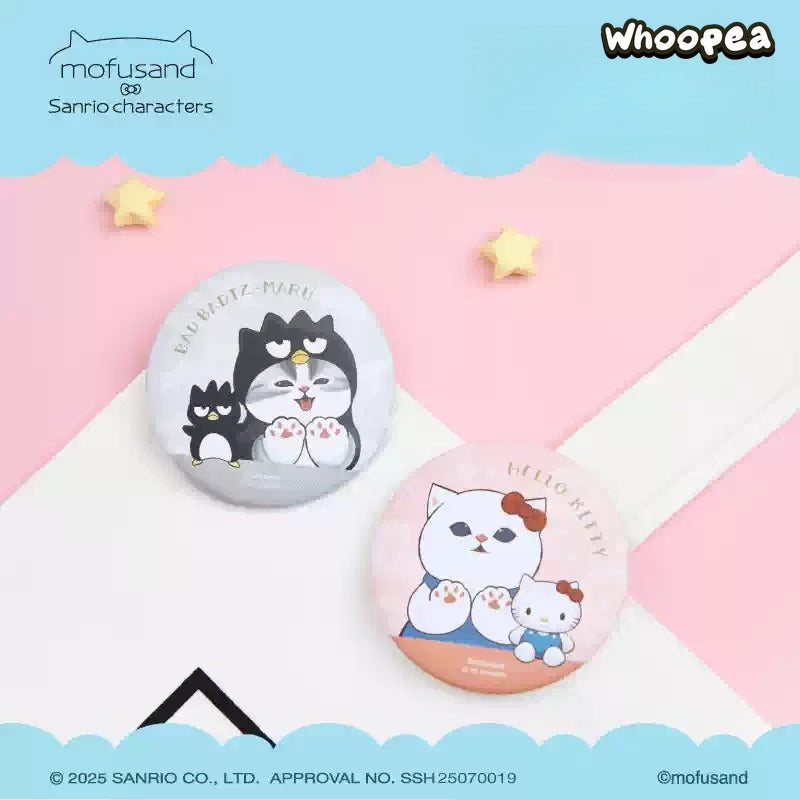 Mofusand x Sanrio Characters Series Matte Can Badge Blind Bag