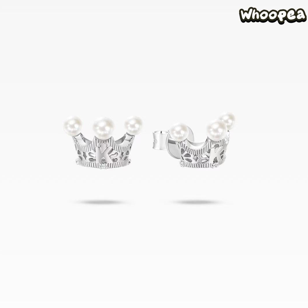 POPOP Jewelry ROYAL MOLLY × YUEQI QI Series Crown Ear Studs