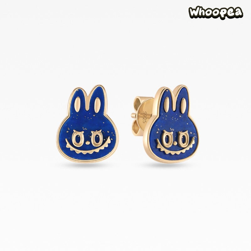 POPOP LOVE CHAPTER Series LABUBU Gemstone Stud Earrings