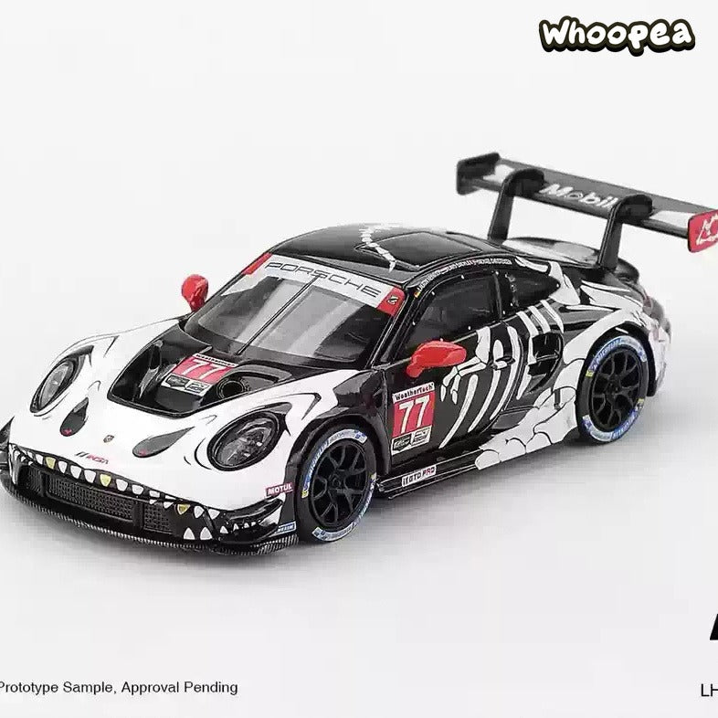 MINI GT #1143 Porsche 911 GT3 R #77 AO Racing "Oreo" 2024 Le Mans 1/64 Diecast