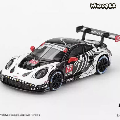 MINI GT #1143 Porsche 911 GT3 R #77 AO Racing "Oreo" 2024 Le Mans 1/64 Diecast