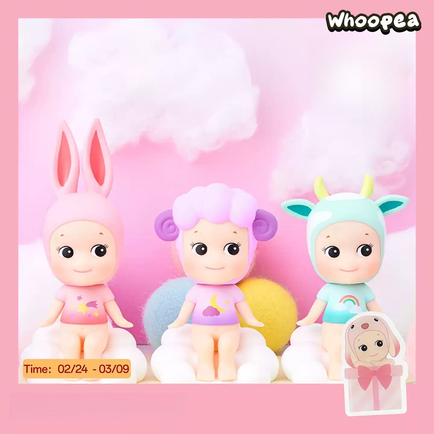 Sonny Angel Cloud Style Series BOBBING HEAD Figure