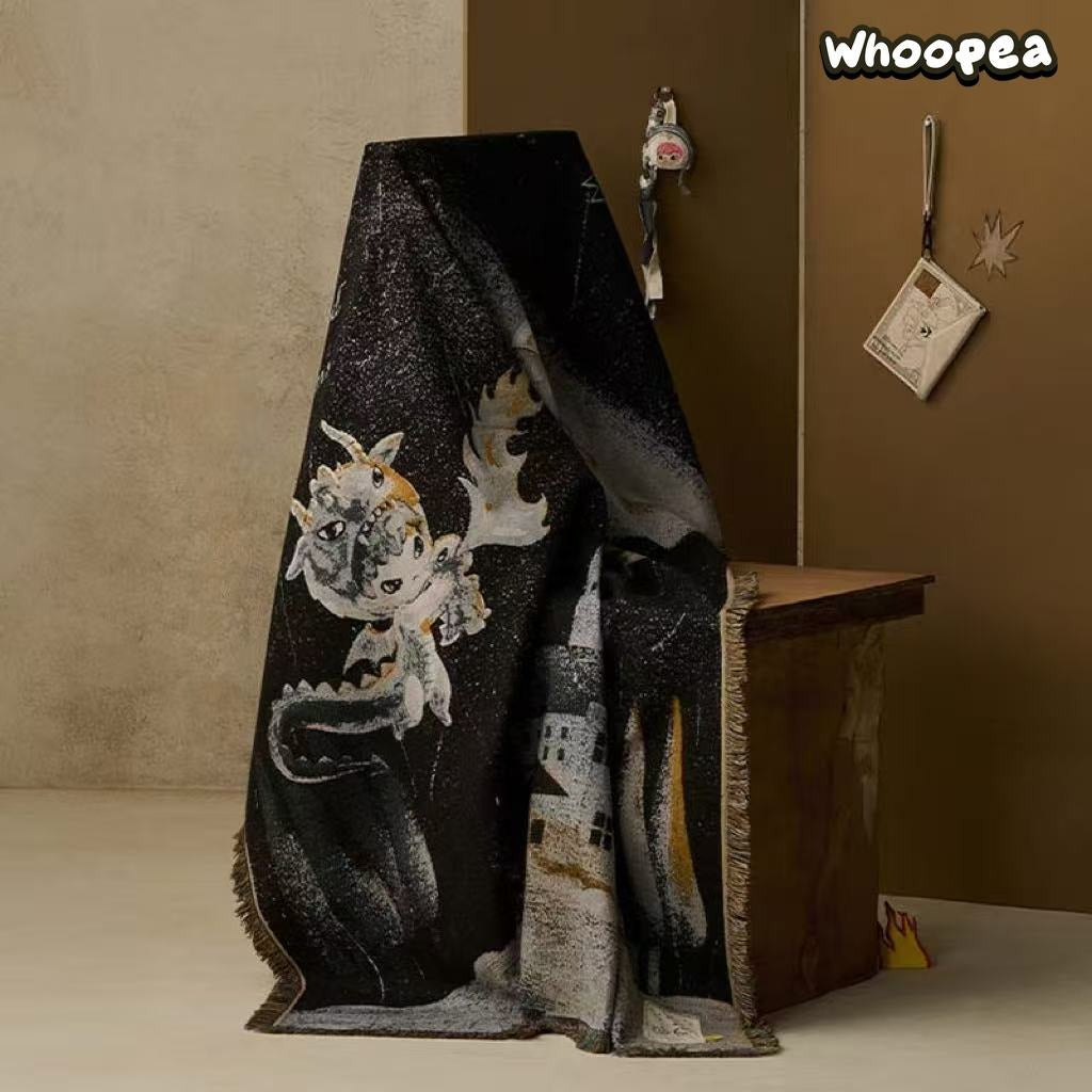 POP MART × Hirono Mist-Walker Series Jacquard Blanket