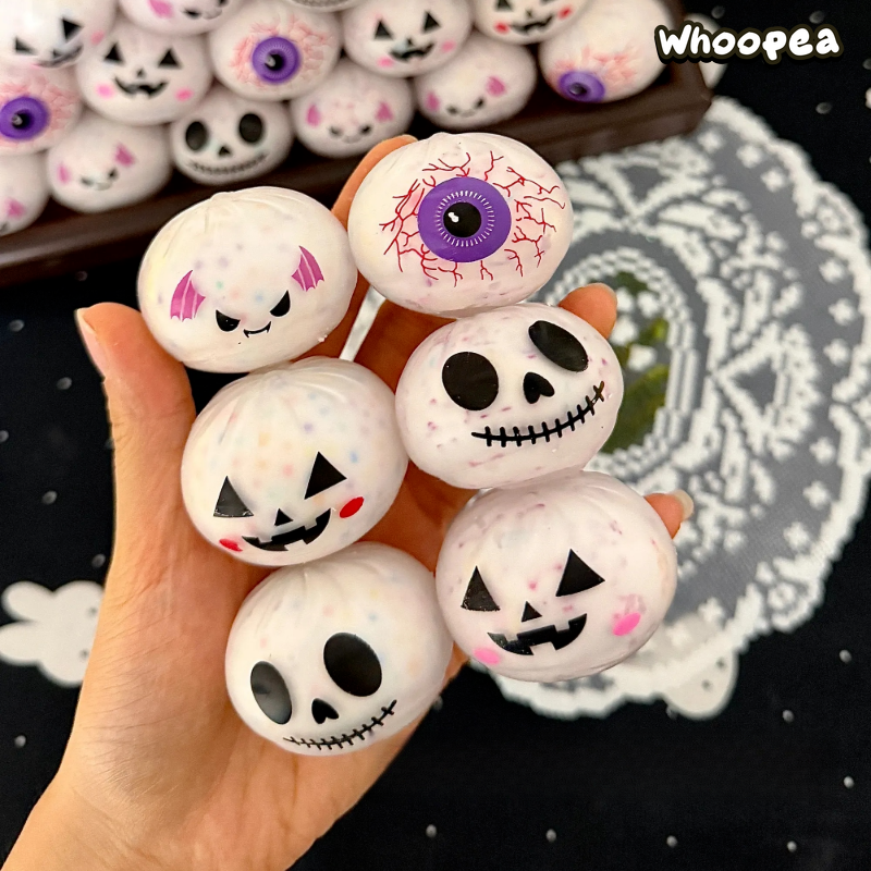 Halloween Ghost Crunchy Dumpling Squishy Set - Sensory Fidget Toy