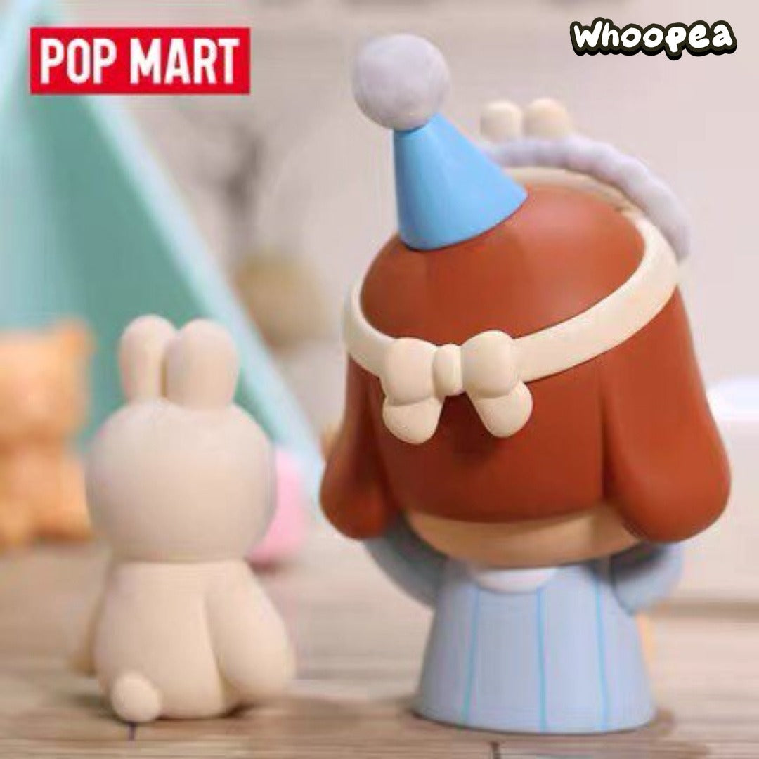POP MART CRYBABY Sleepy Baby Series - Blue Pajamas Figure Hanging Card