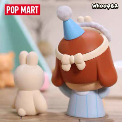 POP MART CRYBABY Sleepy Baby Series - Blue Pajamas Figure Hanging Card