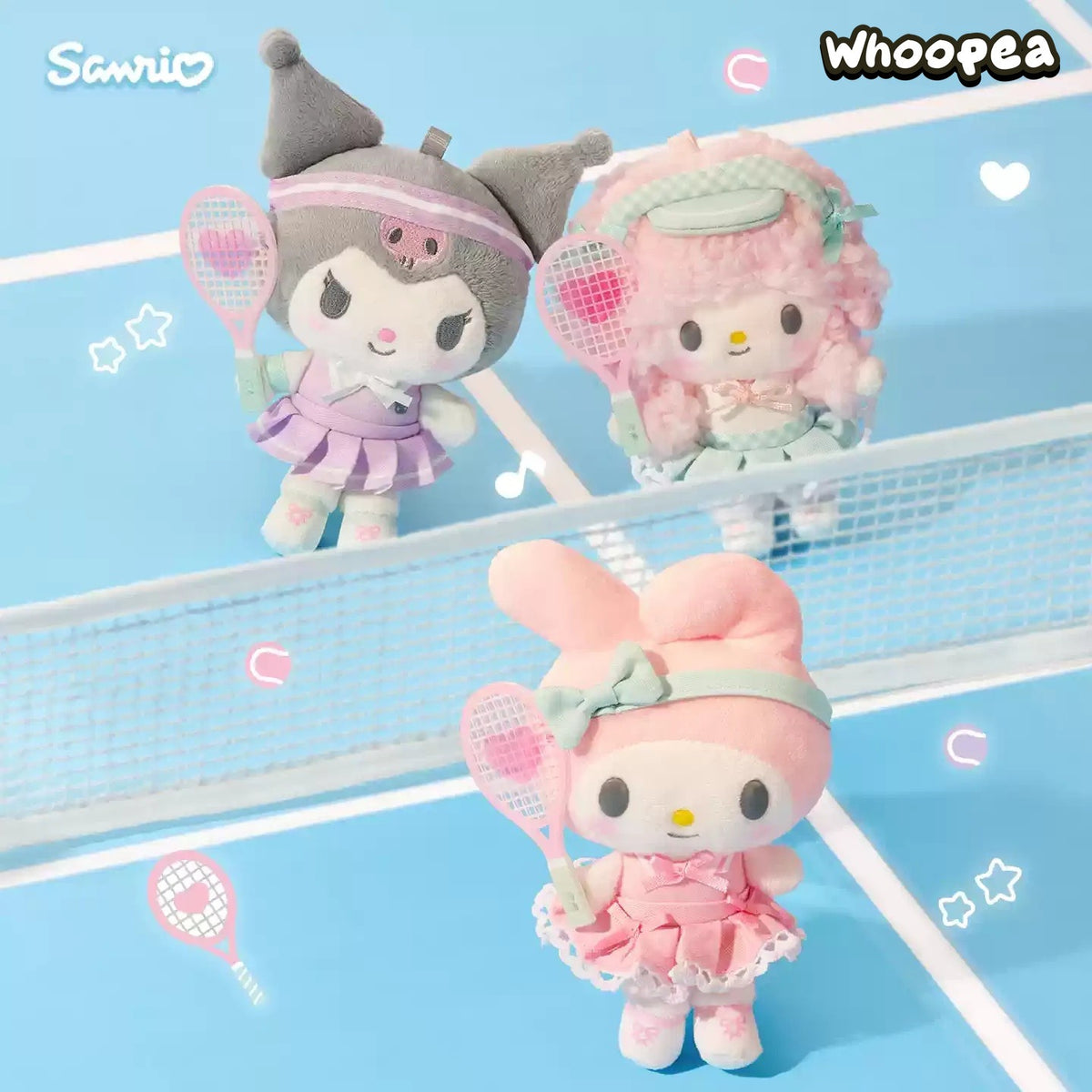 SANRI0 GIRLS' TENNIS CLUB Series Plush Pendant (PRE-ORDER)