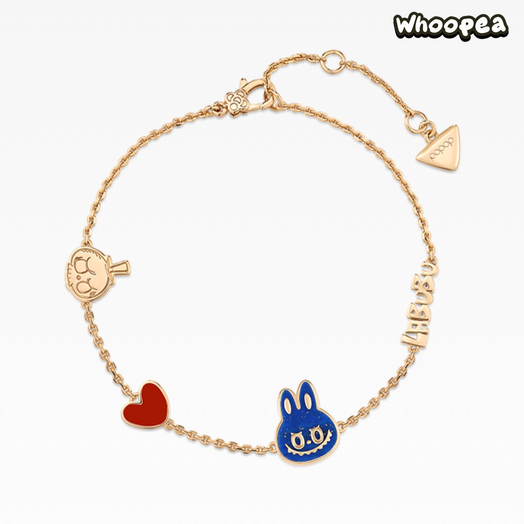 POPOP LOVE CHAPTER Series LABUBU And TYCOCO Gemstone Bracelet