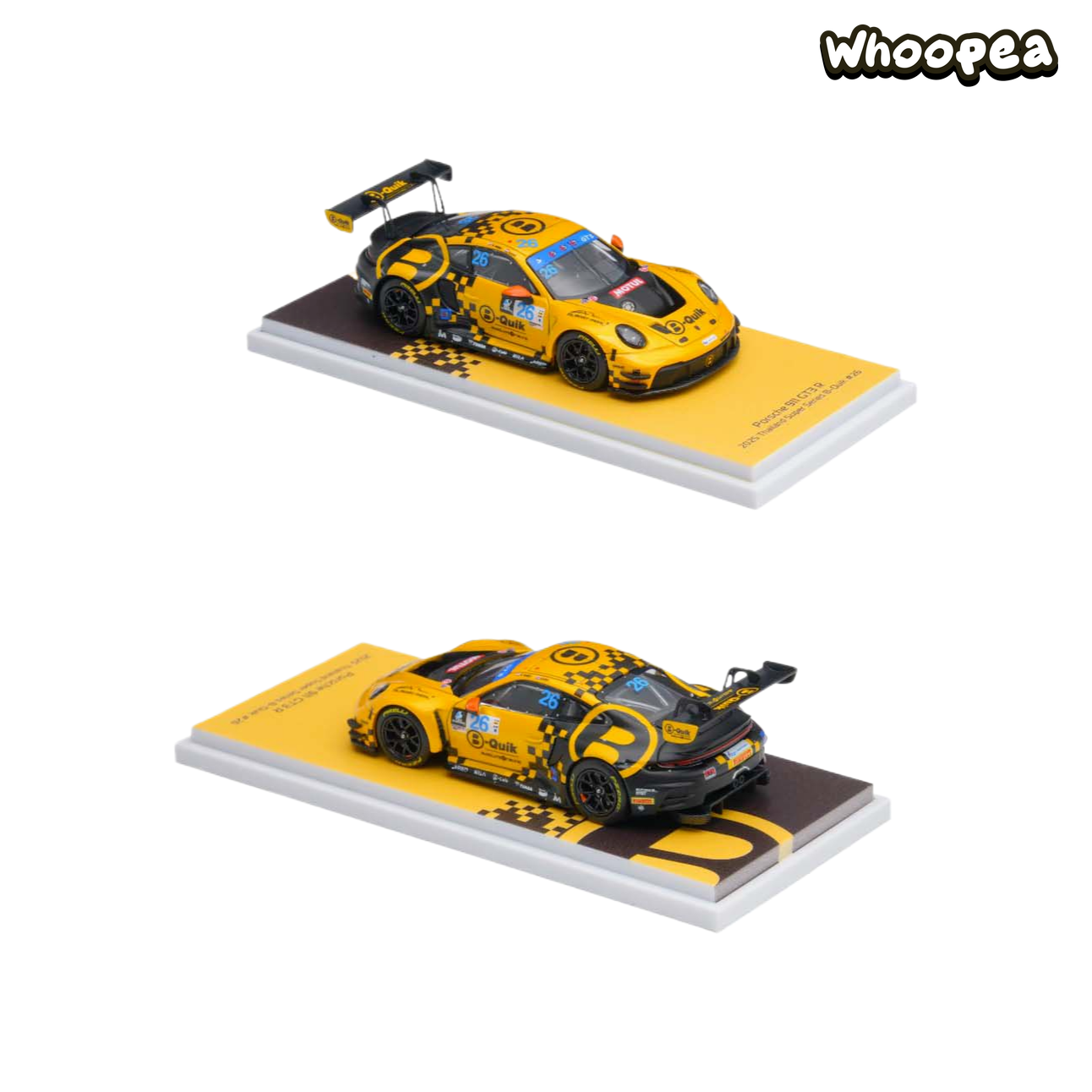 AR Box 1:64 Porsche 911 GT3 R #26 B-Quik Absolute Racing 2025 Thailand Super Series Diecast Model Car