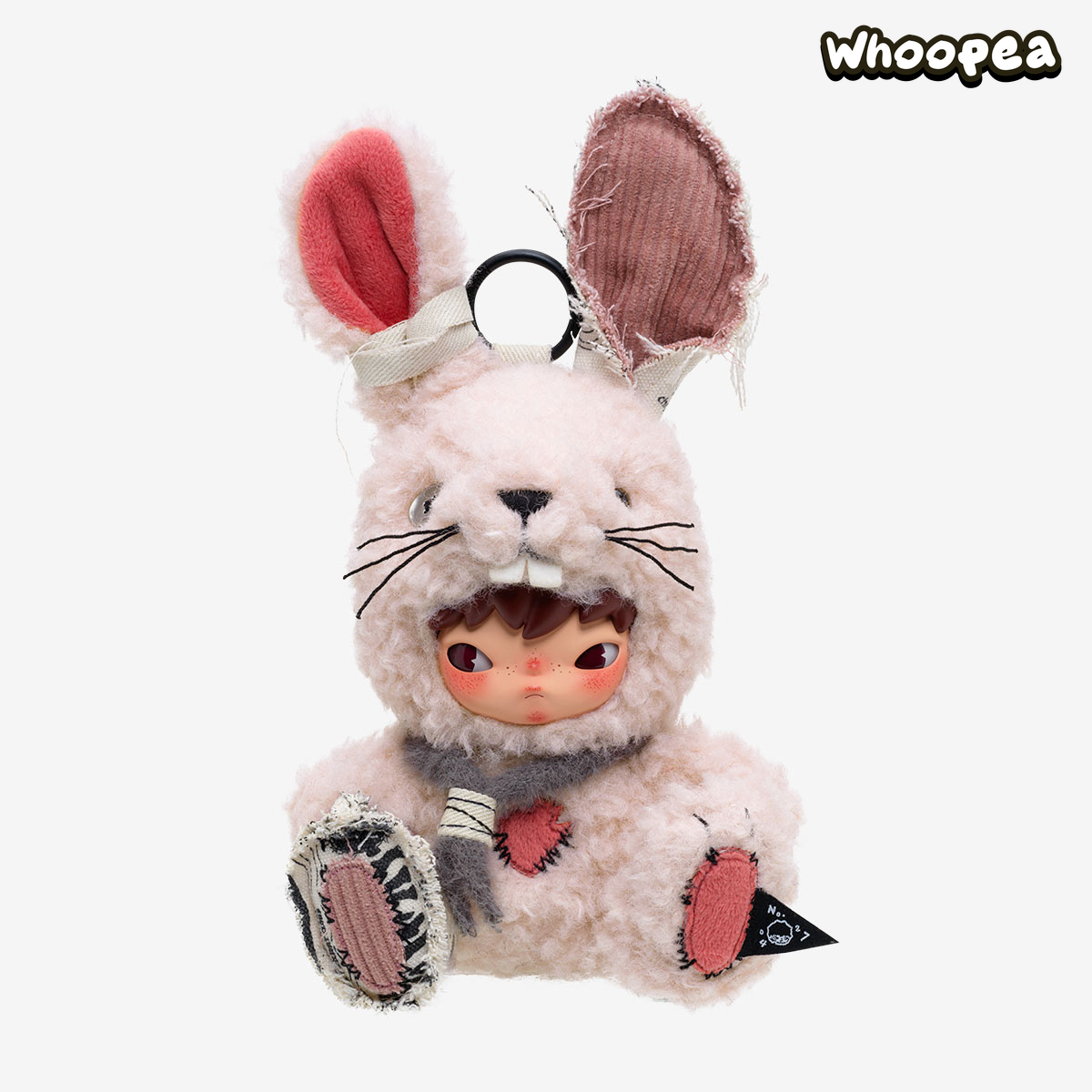 POP MART Hirono Little Hare Plush Doll Pendant – WHOOPEA POP MART Hirono Little Hare Plush Doll Pendant – WHOOPEA