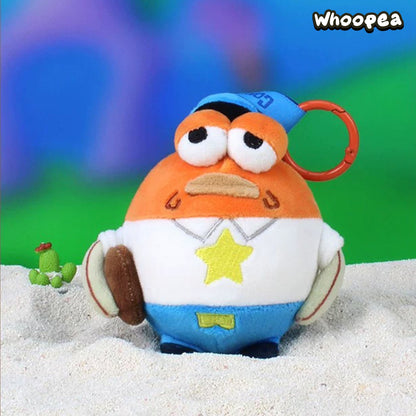 SpongeBob SquarePants Bikini Bottom Chubby Fish Series Plush Pendant Blind Box