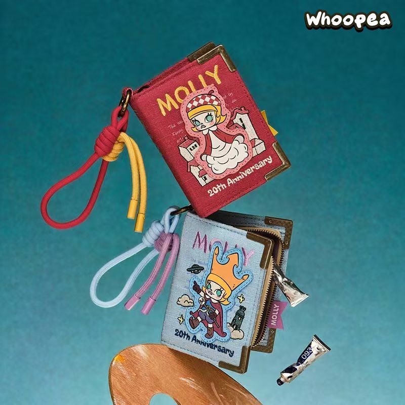 POP MART MOLLY 20th Anniversary Scenery Along the Way Series Retro Book Mini Bag Blind Box