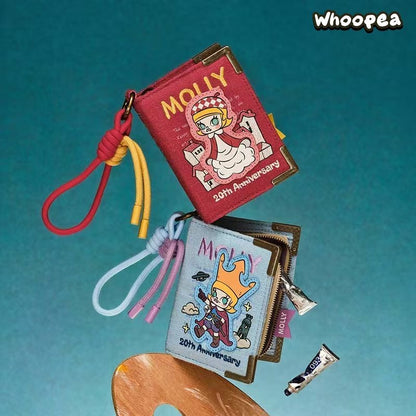 POP MART MOLLY 20th Anniversary Scenery Along the Way Series Retro Book Mini Bag Blind Box