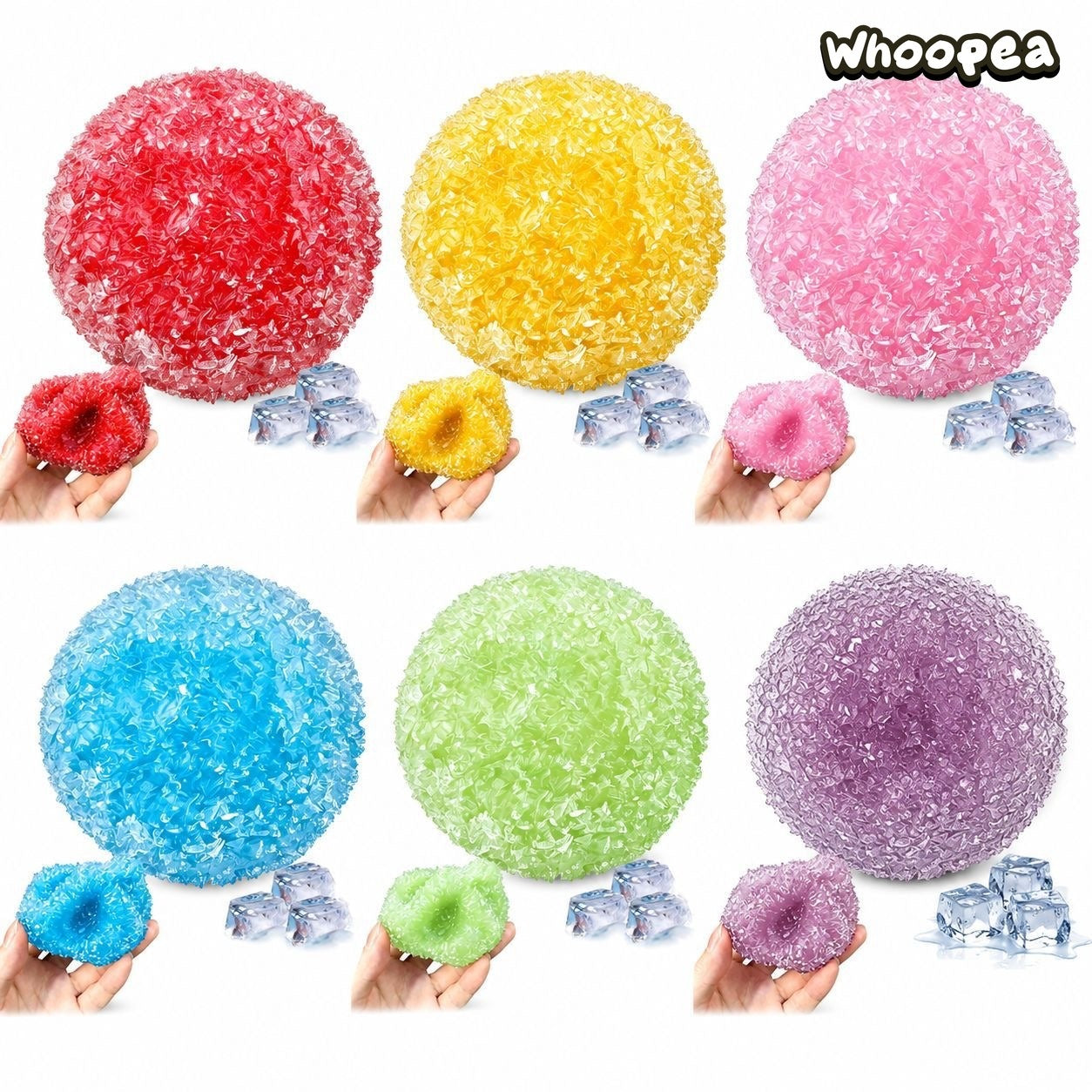 Fruit Crystal Slushy Squishy Ball (Zero bounce-back) - Sensory Fidget Toy