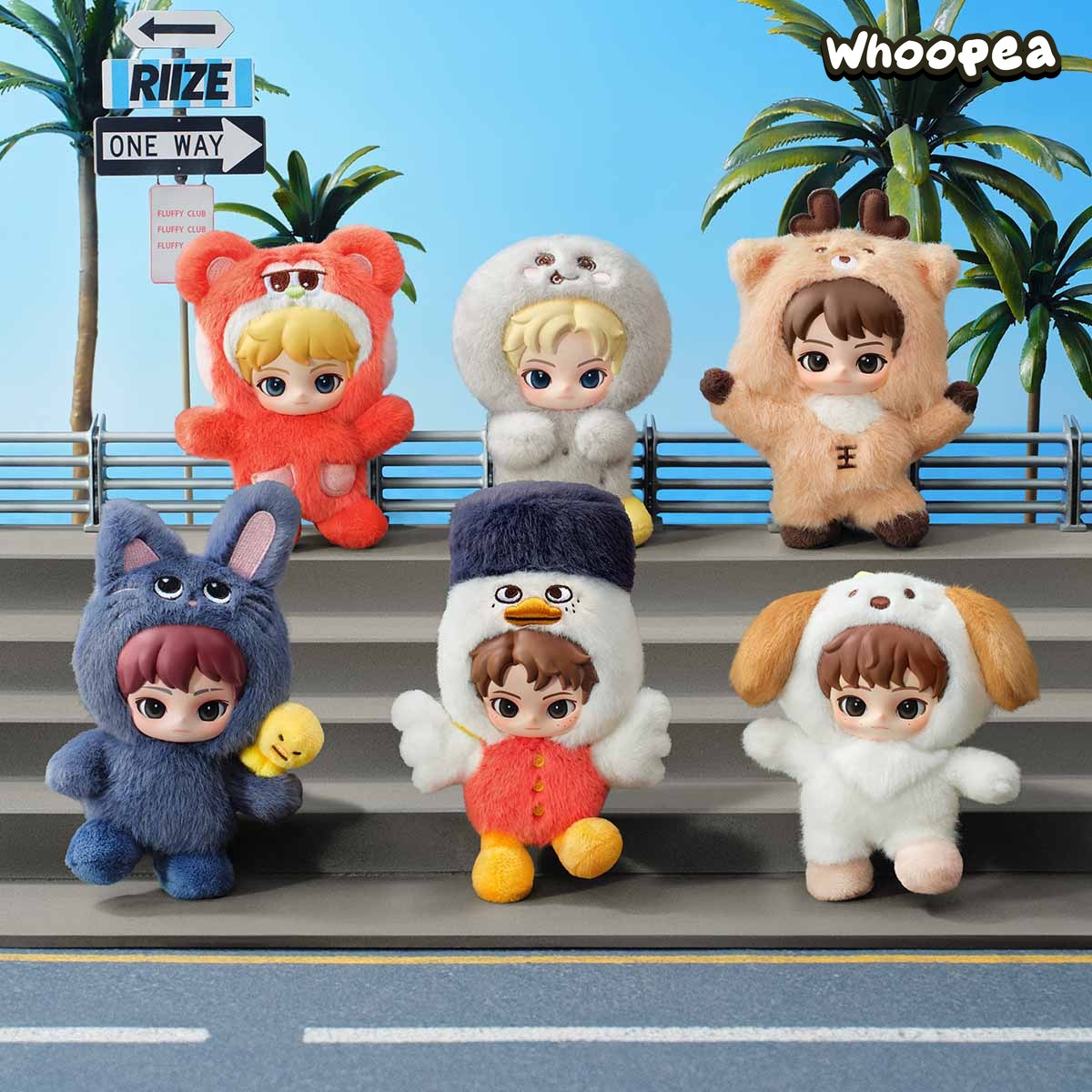 POP MART RIIZE Fluffy Club Series Vinyl Plush Doll Pendant Blind Box (PRE-ORDER)