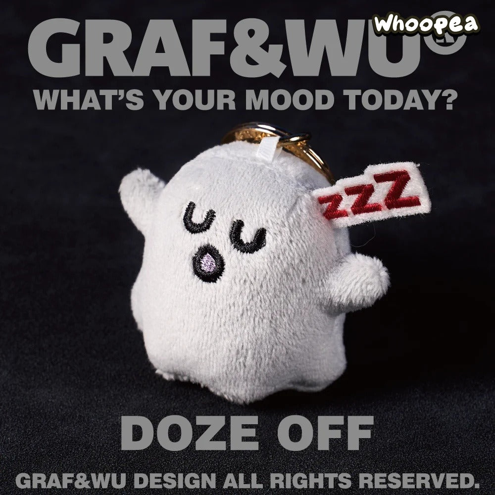 GRAF&WU What's Your Mood Today? Mini Series Ghosts Keychain Collection