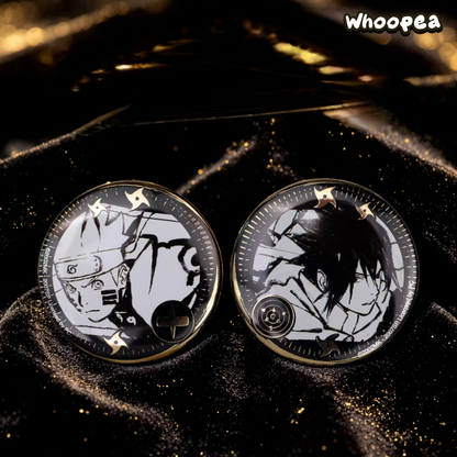 Naruto Shippuden Black, White And Gilding Series Badges Blind Bag