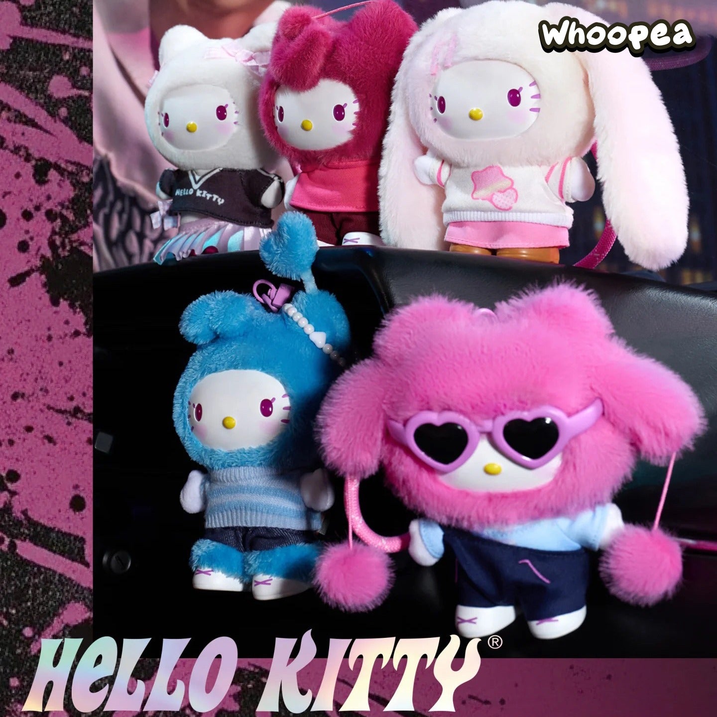 HELL0 KITTY Pop Star Series Plush Pendant, Blind Box