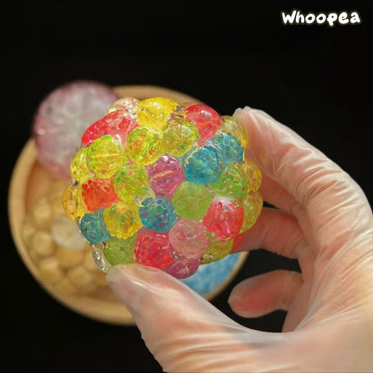 Handmade Crunchy Beads Filled Squishy Ball Collection  - Sensory Fidget Toy