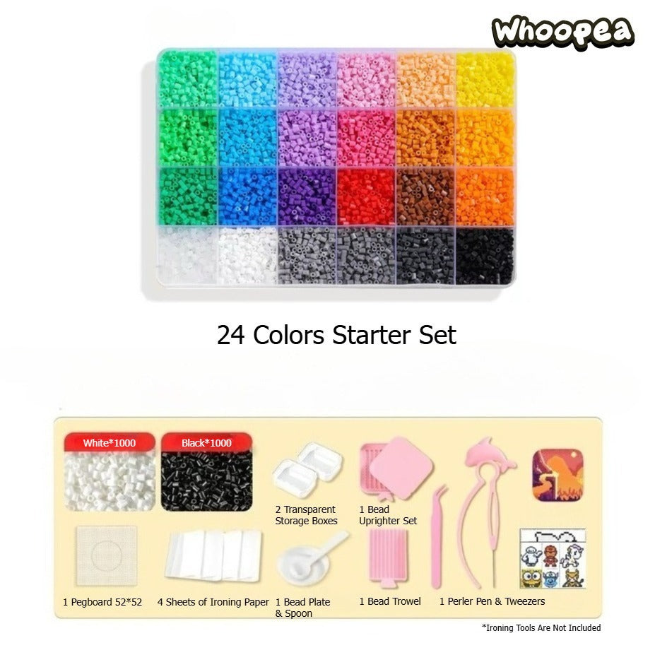 Fuse Beads  24 -264 Colors Starter Set Fuse Beads All-in-1 Collection, 2.6mm